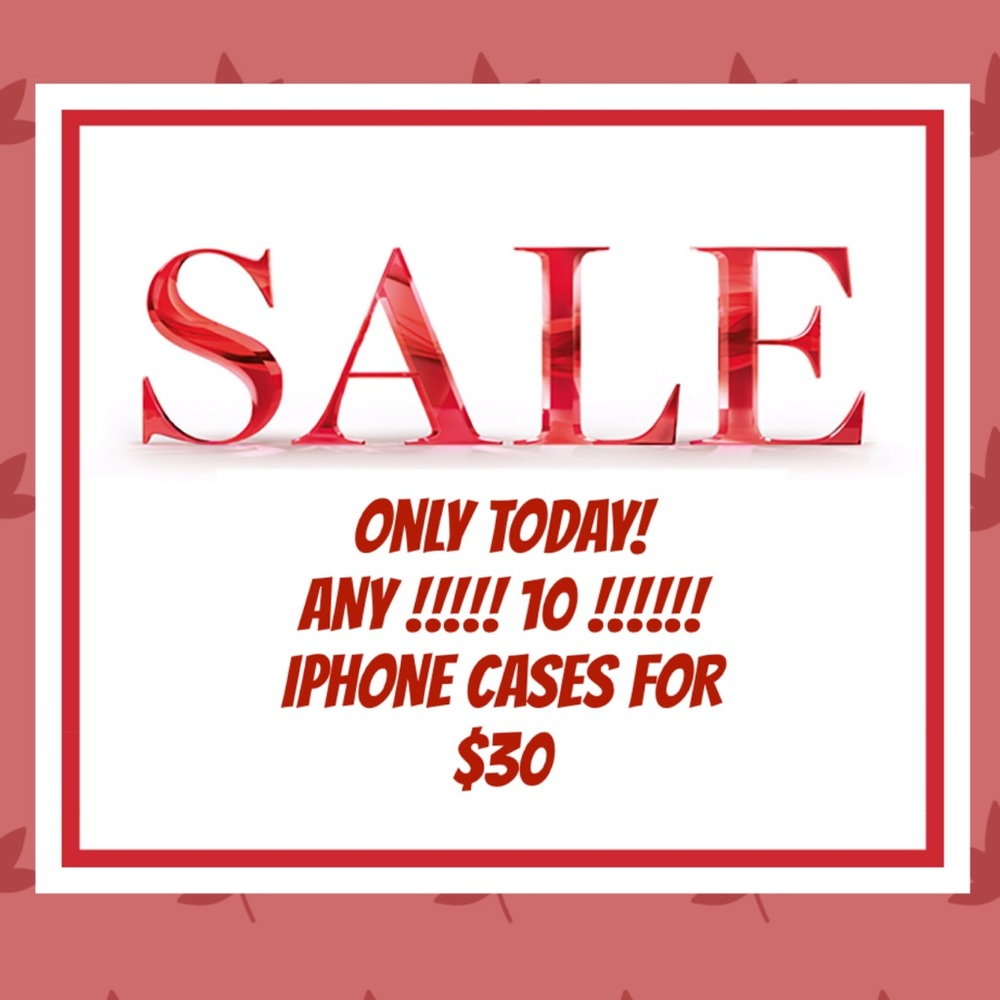 ANY 10 CASES IPHONE 7 8 X XS MAX PLUS FOR $30 SALE